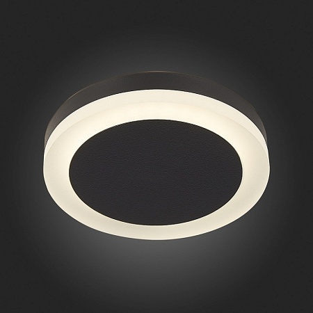 Светильник встраиваемый Черный LED 1*6W 4000K 468Lm Ra>80 120° IP20 D110xH20 170-240V ST104.442.06 - фото