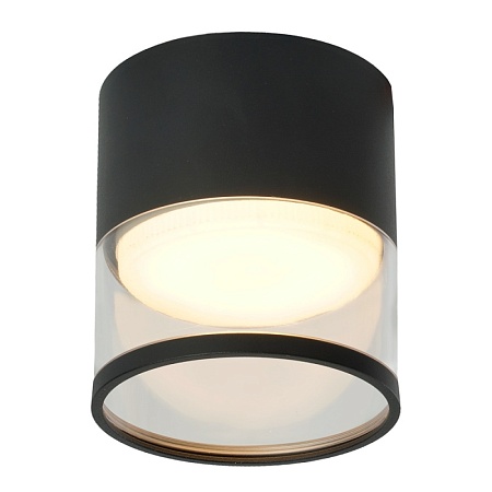 Светильник потолочный Feron HL454 HALO 12W, 230V, GX53, черный - фото