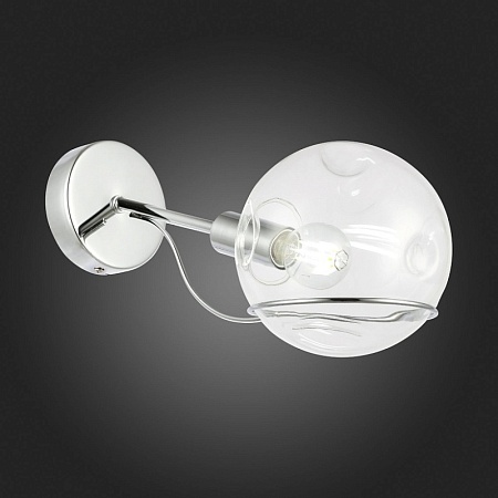 Светильник настенный Хром/Прозрачный E14 1*40W SLE102501-01 - фото