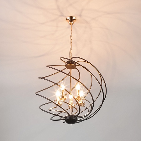 Подвесной светильник Eurosvet 60105/5 черный - фото