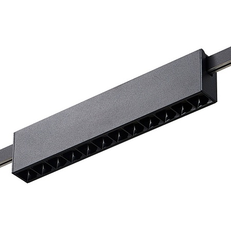 Магнитный трековый светильник FARM Черный LED 1*12W 3000K 609Lm Ra90 40 IP20 L232xW24xH ST816.406.12 - фото