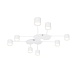 Потолочная люстра Arte Lamp LEGACY A8024PL-8WH - фото