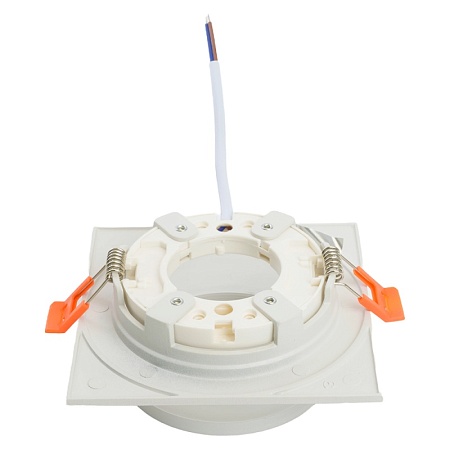 Светильник встраиваемый Feron DL501 потолочный GX53 белый квадрат - фото