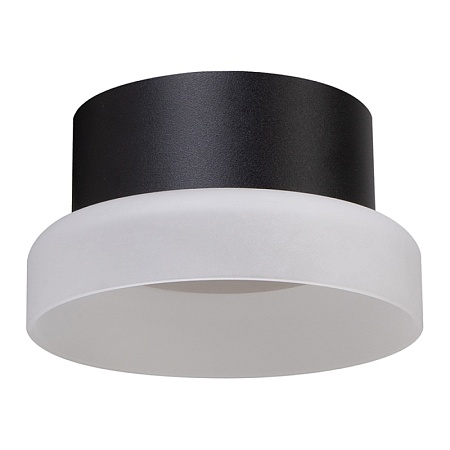 Светильник потолочный Feron HL460 Barrel OPAL 12W, 230V, GX53, черный - фото