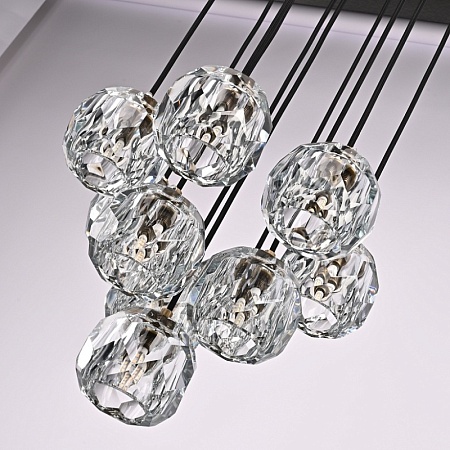 Люстра Boule De Cristal Round Cluster Chandelier 10 Imperiumloft 84597-22 - фото