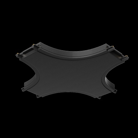 Коннектор питания X-образный Radity черный - фото