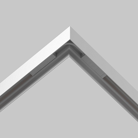 Коннектор питания угловой 15см Exility белый - фото