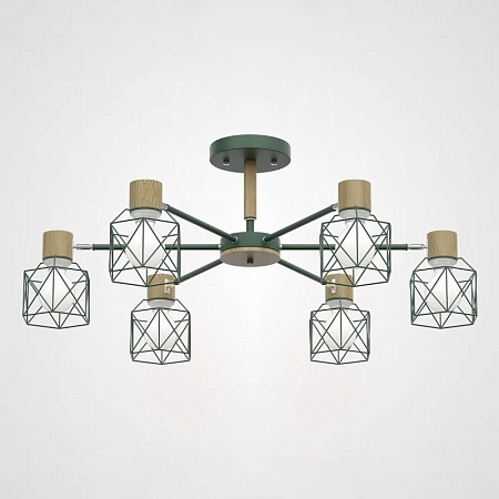 Потолочная Люстра Corf B3 Green 6 Lamps Imperiumloft 189484-26 - фото