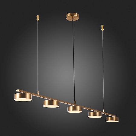 Светильник подвесной ST-Luce Латунь/Латунь LED 5*7W 3000K SL6000.303.05 - фото
