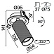 Встраиваемый светильник Technical C081CL-01-GU10-W - фото