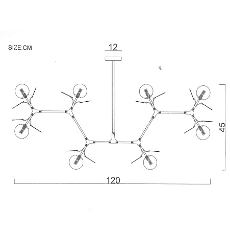 Люстра На Штанге Matisse M L120 White Imperiumloft 191894-26 - фото