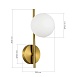 Светильник настенный Латунь/Белый G9 LED 1*5W 4000K SLE1193-301-01 - фото