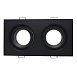 Св-к встр. Черный GU10 2*50W IP65 L180xW90xH40 220V Без ламп ST255.428.02 - фото