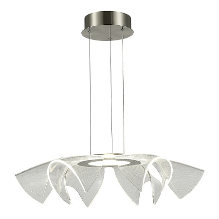 Светильник подвесной ST-Luce Никель/Прозрачный LED 1*20W 4000K SL6235.103.20 - фото