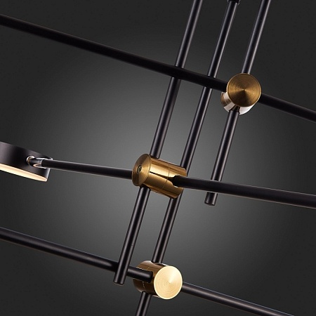 Светильник потолочный ST-Luce Черный, Латунь/Черный LED 6*5W 3000K SL1604.432.06 - фото