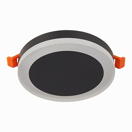 Светильник встраиваемый Черный LED 1*6W 4000K 468Lm Ra>80 120° IP20 D110xH20 170-240V ST104.442.06 - фото