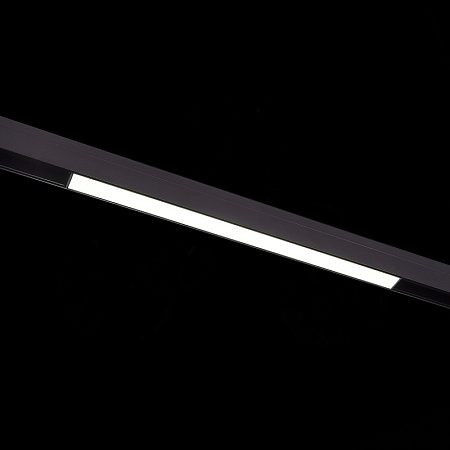 Магнитный трековый светильник Черный LED 1*12W 3000K 780Lm Ra>90 120 IP20 L406xW22xH44 ST360.436.12 - фото