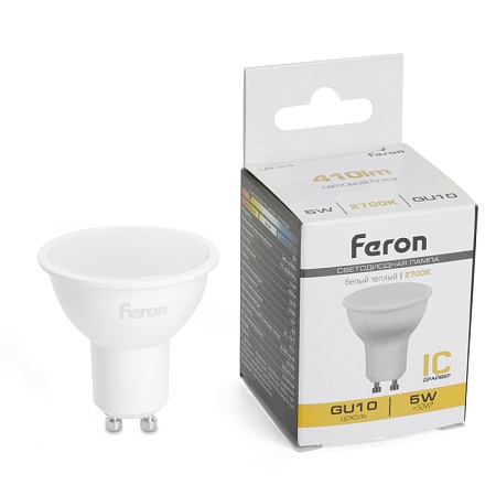 Лампа светодиодная Feron LB-24 MR16 GU10 5W 175-265V 2700K - фото
