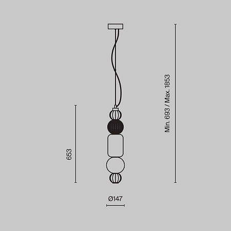 Подвесной светильник Maytoni Collar P069PL-L35G3K - фото