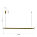 Светильник подвесной ST-Luce латунь/латунь LED 1*28W 4000K SL6238.313.01 - фото