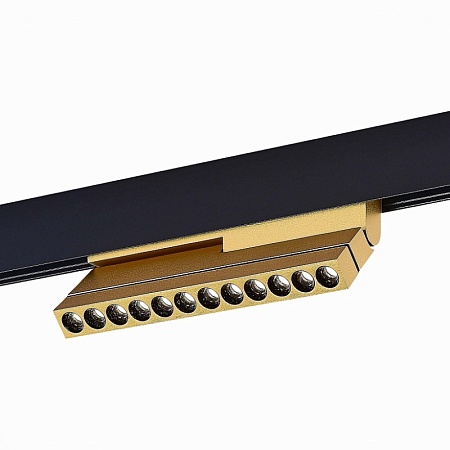 Магнитный трековый светильник Золотистый LED 1*12W 4000K 550Lm Ra>90 36° IP20 L220xW22x ST805.246.12 - фото
