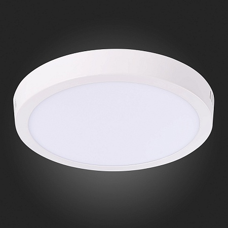 Светильник настенно-потолочный Белый LED 1*18W 3000K 1 225Lm Ra80 120° IP20 D210xH28 90 ST112.532.18 - фото