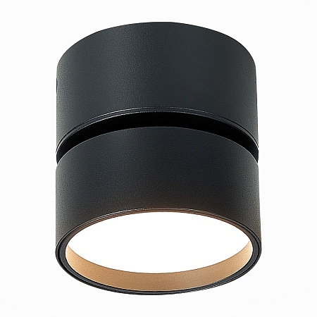 Светильник потолочный поворотный Черный LED 1*9W 3000K 720Lm Ra>90 120° IP20 D85xH87 17 ST651.432.09 - фото