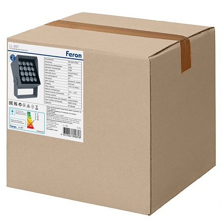 Светодиодный светильник ландшафтно-архитектурный Feron LL-897  AC220-240 25W 2700K IP66 квадрат - фото