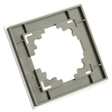 Рамка 1-местная, серебро, STEKKER, MFR00-7001-03, серия Катрин, серебро - фото