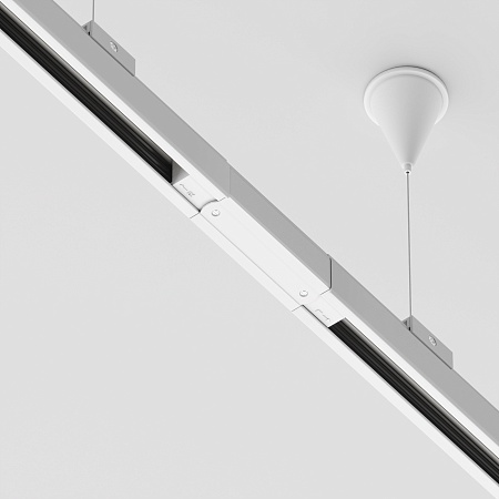 Коннектор прямой Trinity белый - фото