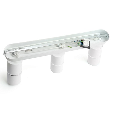 Светильник Feron ML1863 ZEN светильник настенно-потолочный под лампу  GU10, белый, хром - фото