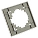 Рамка 1-местная, серебро, STEKKER, MFR00-7001-03, серия Катрин, серебро - фото