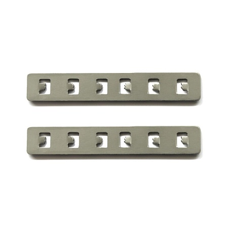 Прямой соединитель для встраиваемого магнитного шинопровода (2 шт) ST-Luce Стальной ST005.749.00 - фото