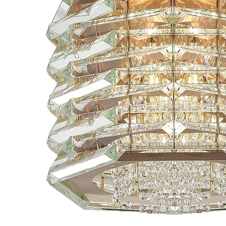 Светильник подвесной ST-Luce медь/прозрачный E14 8*40W SL6137.203.08 - фото