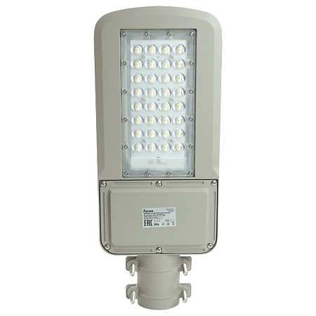 Светодиодный уличный консольный светильник Feron SP3050 80W 5000K 230V, серый - фото
