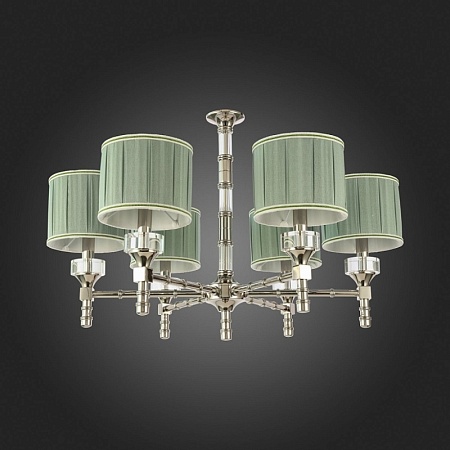 Люстра подвесная ST-Luce Никель/Оливковый E14 6*40W SL1121.103.06 - фото