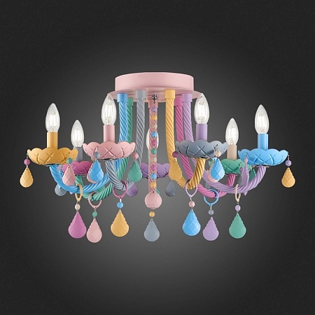 Люстра потолочная ST-Luce Разноцветный E14 7*40W SL1700.782.07 - фото