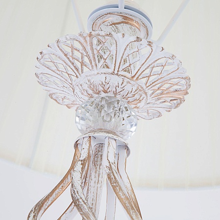 Напольный светильник Eurosvet 01003/1 белый с золотом - фото