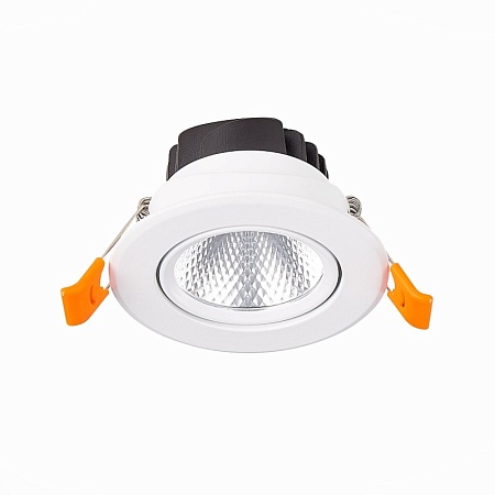 Св-к встр. Белый LED 1*8W 4000K 640Lm Ra80 36° IP20 D86xH50 220-240V ST211.548.08.36 - фото