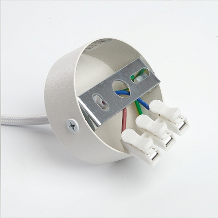 Светильник потолочный Feron HL3658 Barrel ECHO levitation  12W, 230V, GX53, белый, с антибликовой сеточкой, на подвесе 1,7 м - фото