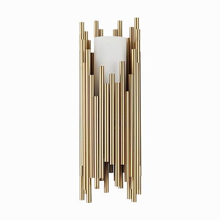 Бра ST-Luce Латунь/Белый E14 1*40W SL1629.301.01 - фото