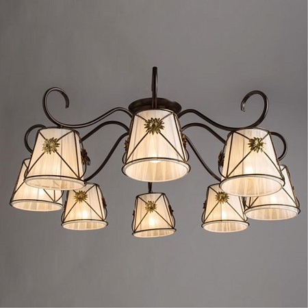 Потолочная люстра ARTE LAMP A5495PL-8BR - фото