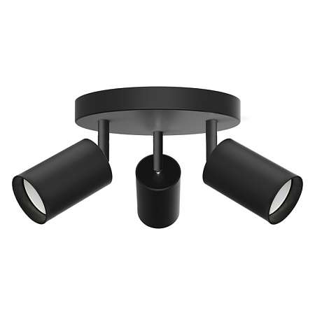 Светильник Feron ML203-1 настенно-потолочный под лампу GU10, черный - фото