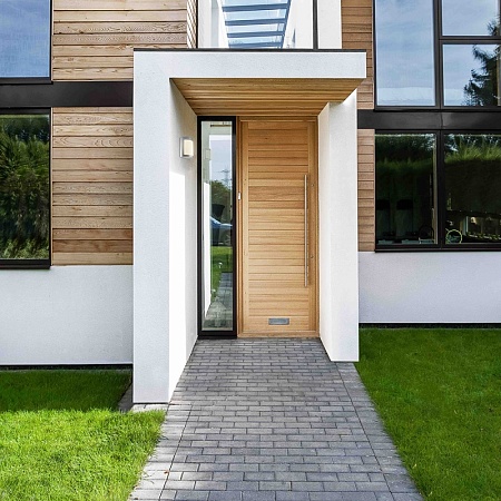 Светильник садово-парковый Feron DH018, на стену,E27 230V, серый - фото