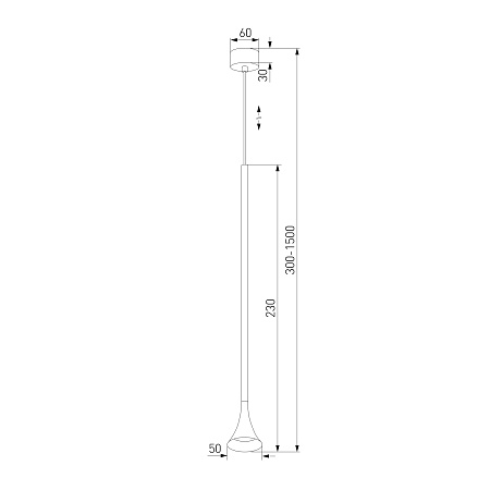 Светильник подвесной светодиодный Hall 5W 4000K латунь 50314 LED Elektrostandard - фото