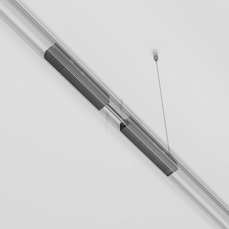 Коннектор питания прямой гибкий 5см Exility черный - фото