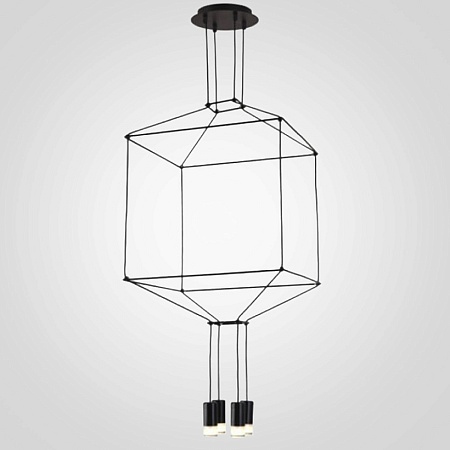 Подвесной Светильник Via Wireflow Polyhedral 0311 Pendan Light Imperiumloft 84527-22 - фото