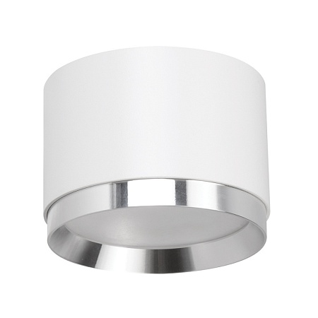 Светильник потолочный Feron Barrel DUET HL459  12W, 230V,GX53, белый + хром IP20 - фото