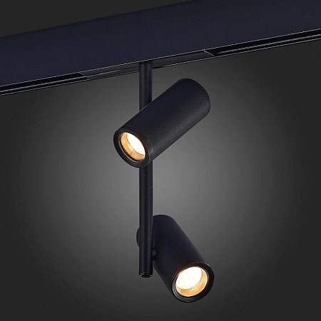Магнитный трековый светильник Черный LED 1*16W 3000K 950Lm Ra>90 36° IP20 D45xH240 48VV ST808.436.16 - фото