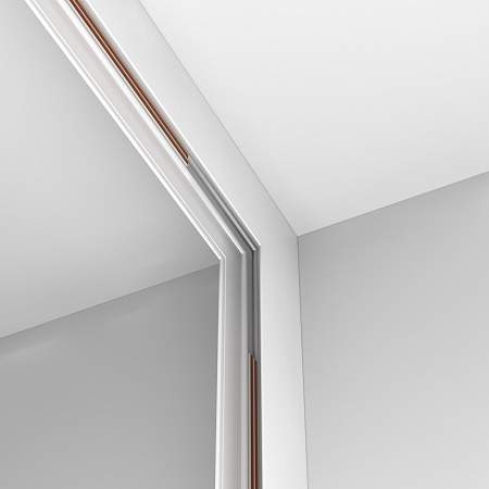 Коннектор внутренний Exility накладной белый - фото